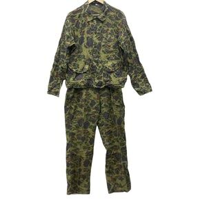 Vintage‎ RedHead Duck Frog Camo Jacket Shirt Pant Set Camo Medium-large Hunting